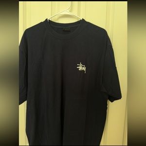 STUSSY logo Tee XL DARK BLUE